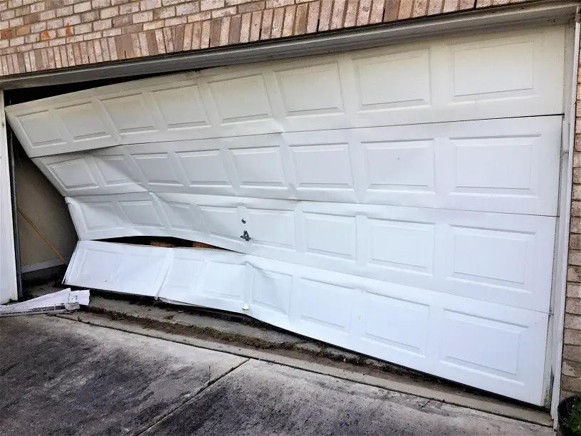 broken garage door repair