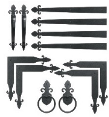 barcelona decorative garage door hardware