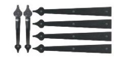 stamped steel decorative wrought iron hardware