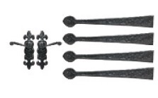 wrought iron decorative hardware for garage doors
