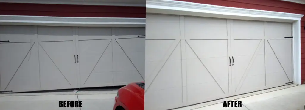 fix crooked garage door Atlanta