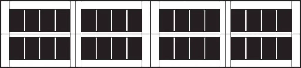 madison double garage doors window insert