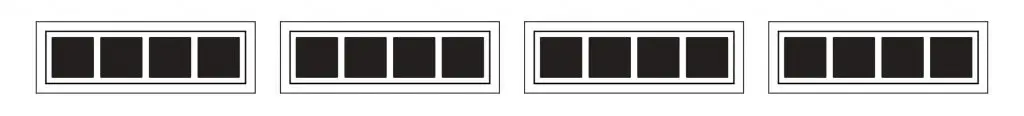 madison long panel carriage garage door window insert
