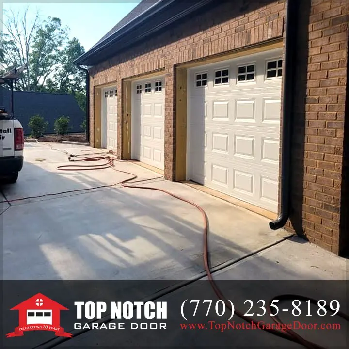raised panel garage doors with windows