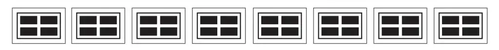 stockton garage door window insert design