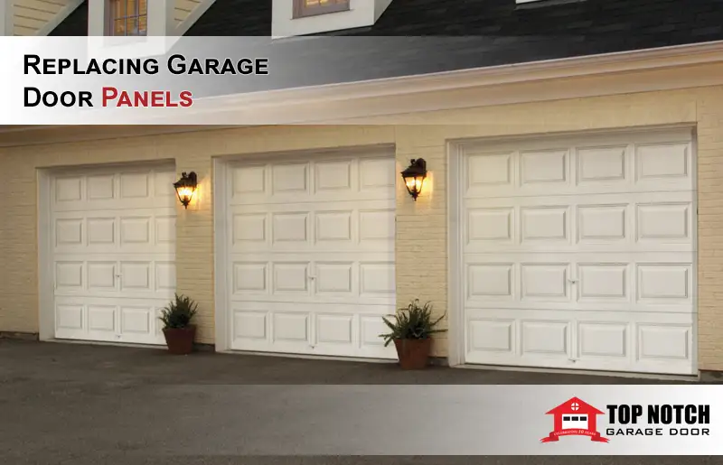 replacing garage door panels
