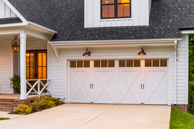 overlay farmhouse garage door